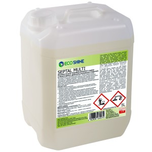 SEPTAL MULTI 5L -Koncentrat do dezynfekcji o działaniu bakteriobójczym, grzybobójczym i wirusobójczym wobec wirusów osłonkowych.