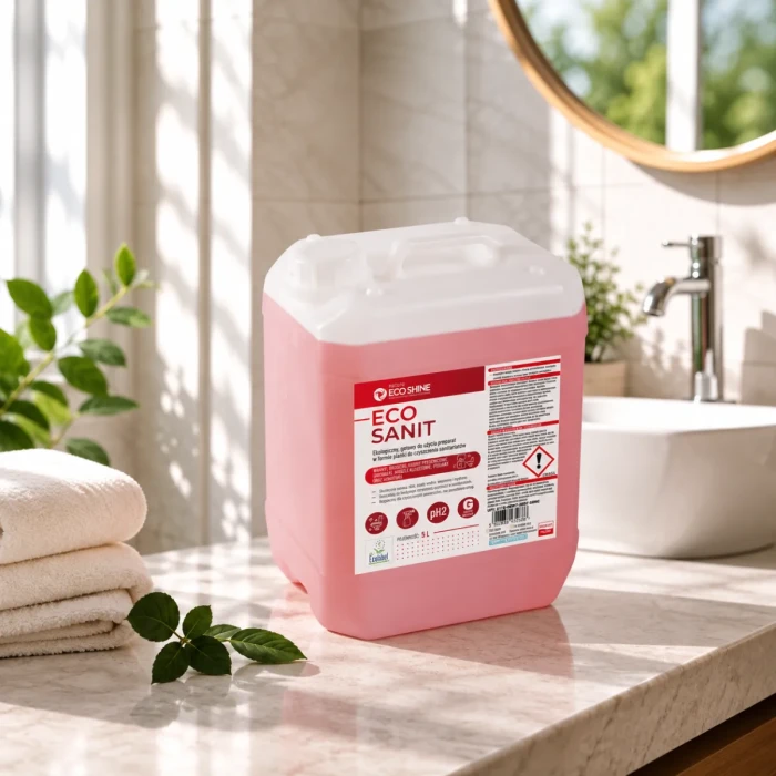 eco sanit ekologiczna pianka do czyszczenia sanitariarów, czarnej armatury łazienkowej, złotej armatury.webp