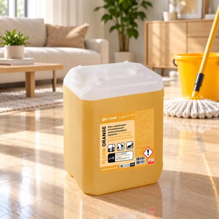 floor orange skoncentrowany płyn do ręcznego i maszynowego mycia podłóg o zapachu cytrusów.webp